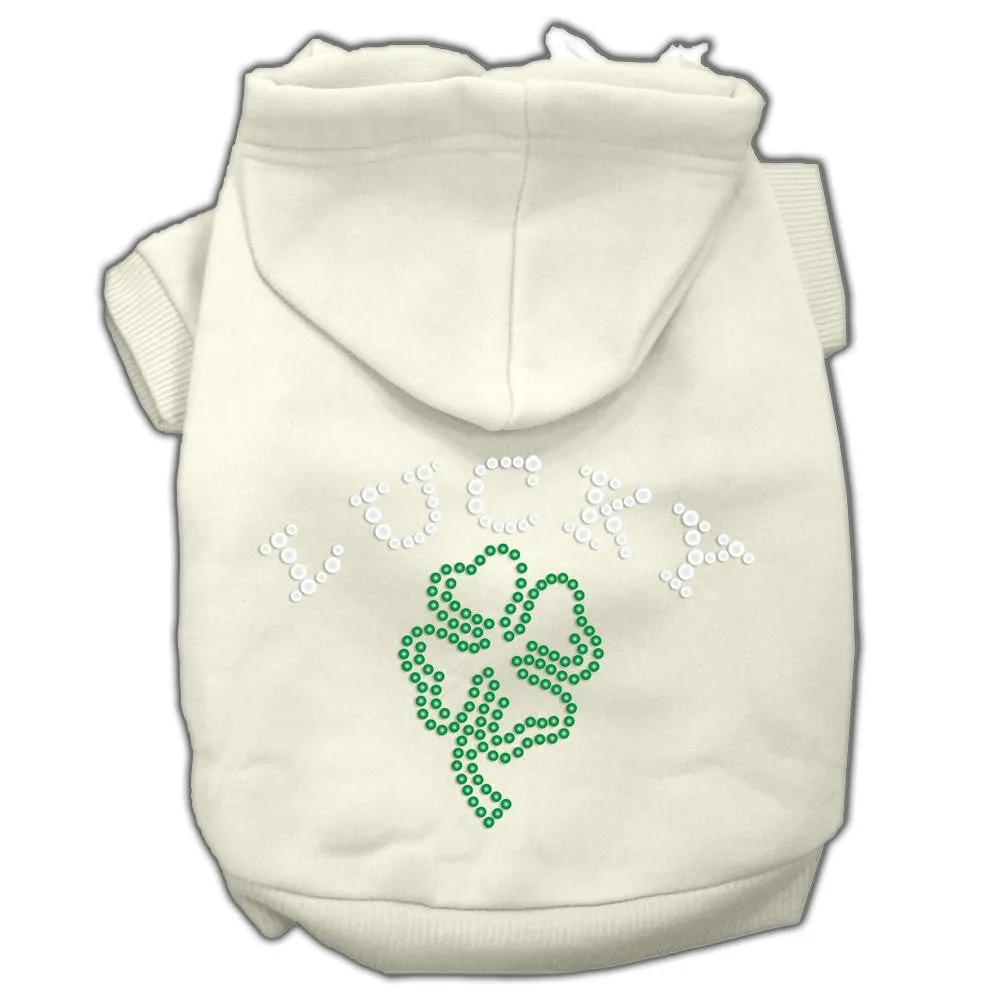 Four Leaf Clover Outline Hoodies Cream XL (16)