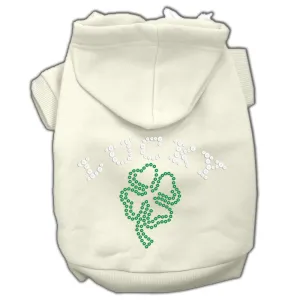 Four Leaf Clover Outline Hoodies Cream XL (16)