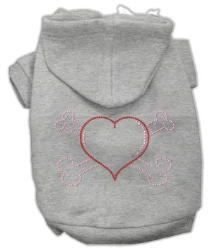 Heart And Crossbones Hoodies Grey S (10)