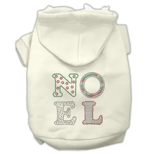 Noel Rhinestone Hoodies Cream S (10)