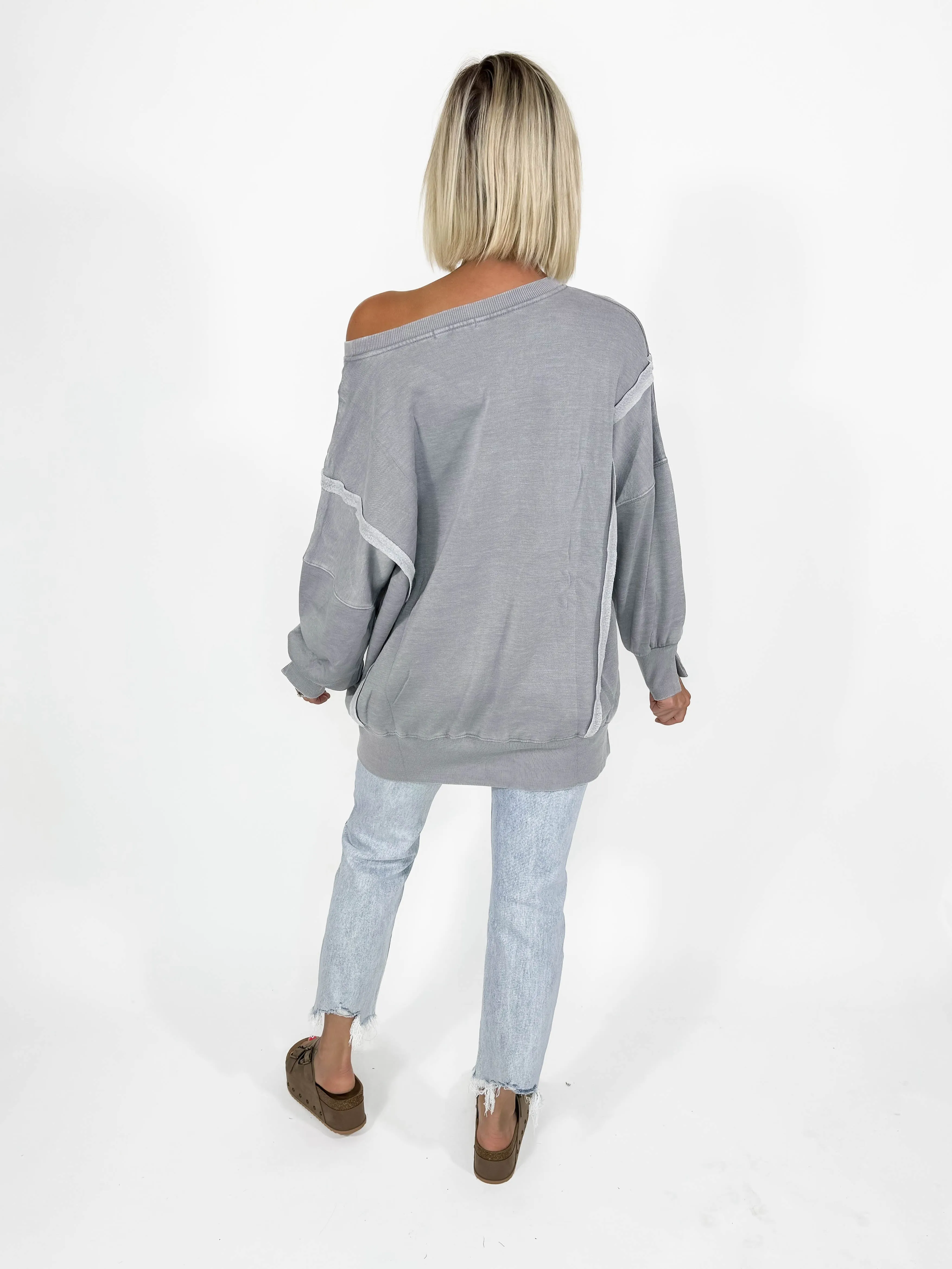 Vail Crewneck Pullover- GREY